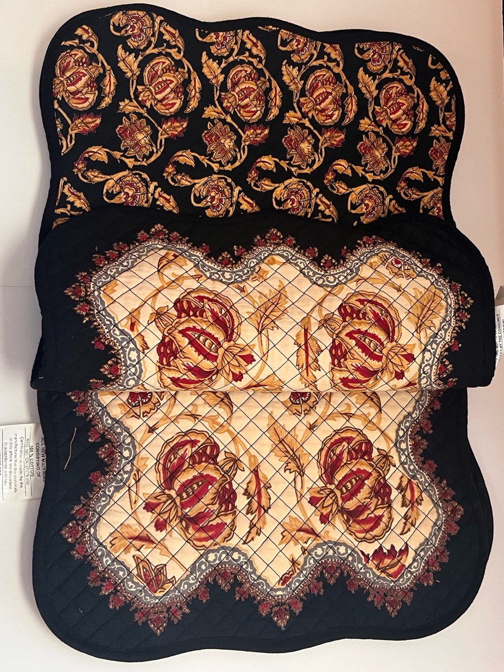 Set of 4 Cotton Reversible Placemats